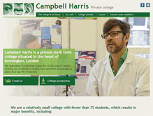 Tablet Screenshot of campbellharris.co.uk